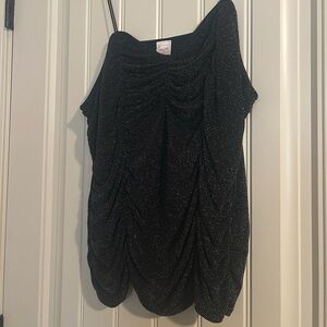 No Boundaries Black Ruched Sleeveless Camisole